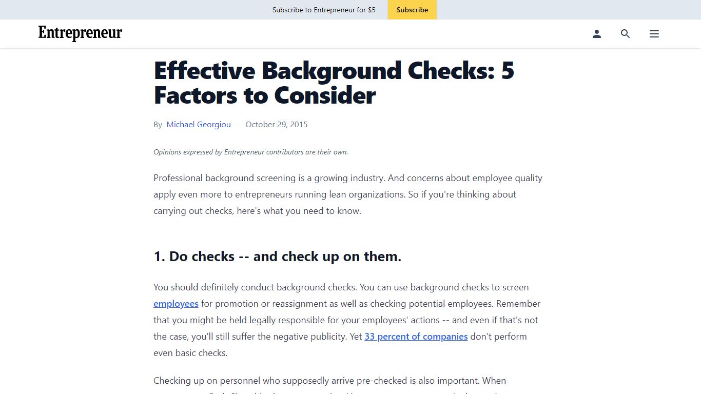 Effective Background Checks: 5 Factors to Consider